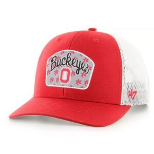 '47 Brand Men's Ohio State Buckeyes Scarlet Factor Trucker Adjustable Hat OSFA